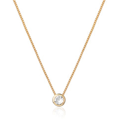 Framed Solitaire Necklace