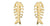 Tiny Fishbones Studs