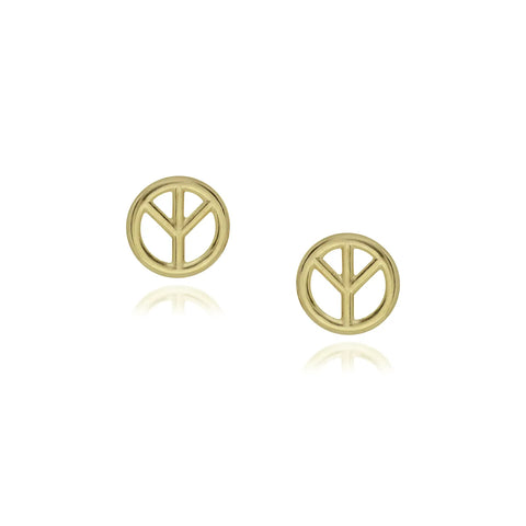 Peace & Love Sign Studs