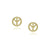 Peace & Love Sign Studs