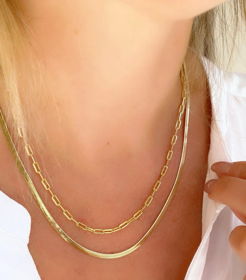 Paperclip Chain (Gold)