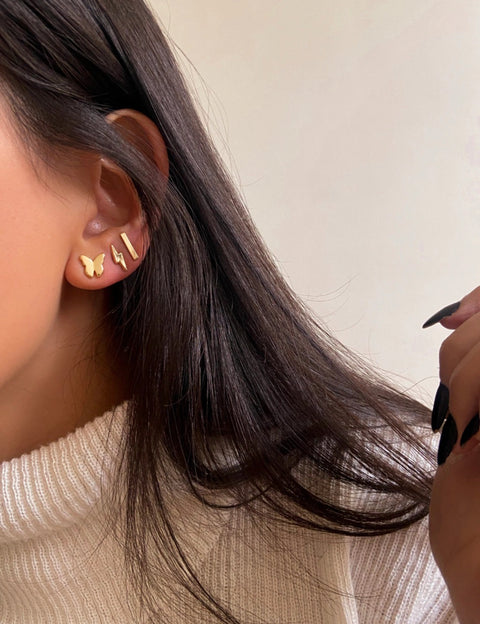 Mini Lightning Bolt Studs