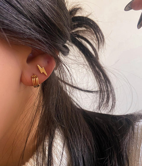 Mini Lightning Bolt Studs